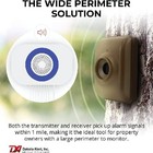 Dakota Alert Long Range Driveway Alarm Motion Detector - Dcma-4k Plus White