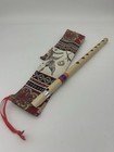Armenian Musical Instrument Shvi Reed Pipe With Taraz Pattern Case    