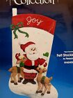 Vtg Paragon Christmas Needlecraft Felt Sequin Stocking Kit 6149 Best Friends New
