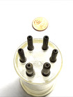 6 Pin  Plug-in Coil Form By American Phenolic Co  Chicago Usa Od 31mm H 42mm