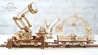Ugears Mechanical Wooden 3d Town Rail Manipulator Diy Puzzle Damaged Box 30  Off