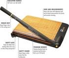 Westcott 15107 Trimair Wood Guillotine Paper Cutter Trimmer 15  30 Sheet