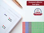 Round Stickers 1 4 Circle Dot Labels 8 Mm Small Round Multiple Color Code Sheets