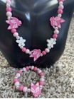 Wooden Necklace Bracelet Jewelry Toddlers Kids  Valentines Day Birthday Gift     