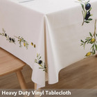 Heavy Duty Vinyl Tablecloths Plastic Table Cloths For Kitchen Dining Table Wipea