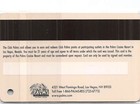 Palms Casino - Las Vegas  Nv - 6th Issue Slot Card  Club Palms