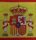 Spain Flag  Polyester  Size 152 X 89 Cm  59 8 X 35 In  Used