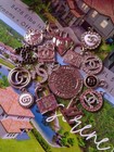 Silver Lot Of 16  Chanel Gucci Cc  Zipperpull Charm Button 