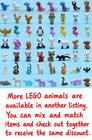        Lego U Pick Animals Pets Dogs Cat Friends Dog  Zoo Farm City Town Minifigure