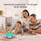 Crawling Crab Baby Toys Infant - Tummy Time Toy Gifts For 3 4 5 6 7 8 9 10 11 12