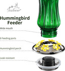 Charming Green 18 Oz Hummingbird Feeder With 6 Feeding Ports   Built-in Ant Moat