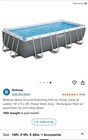 Bestway Power Steel 18  X9  X48  Rectangular Above Ground Outdoor Pool 1 500 Gph
