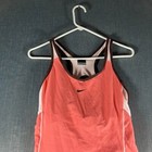 Nike Girls Tank Top Coral Pink Dri Fit Pullover Athletic Size L 12-14 Cotton