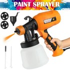 Electric Paint Sprayer Hvlp High Power House Painting Paint Gun 2 Nozzles 900ml