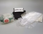 1 Black Cpr Keychain Mask - Face Pocket Shield With Gloves