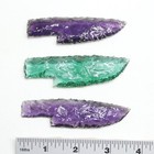 3 Small Glass Ornamental Knife Blades   901n  Mountain Man Knife