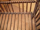 Antique  Early  Americana Oak Spindle  Baby  Doll Cradle