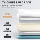 Amazerbath Heavy Duty Shower Curtain Liner 12 Gauge  72 X 96 Inches Clear Sh   