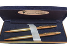 Presidential Centennial Ball Point Pen   Mechanical Pencil Set Vtg Gold Tone Box