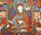 Padmasambhava  Tibetan Thangka  Print  Natural Canvas