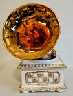 Vtg Victorian Ceramic Music  Jewelry Box Phonograph gramophone Style  Large Vg