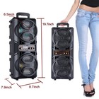 3000w Portable Bluetooth Speaker Heavy Bass Subwoofer Sound System Party W mic