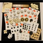 Vintage Button Lot Rhinestones Chunky Embellished