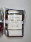  2  Pottery Barn Morgan Plaid Sherpa  standard Flannel Shams  new  Christmas