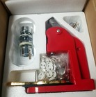 Button Maker Badge Punch Press Machine Untested In Box W  Extras   Directions
