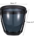  Black Full Safety Face Shields  Anti Fogging Full Safety Face Dark Grey