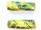 Antique Venetian Millefiori African Trade Beads In Butter-yellow  y23_0221 