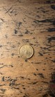 Vintage Gold Tone Guardian Angel Good Luck Coin   Medallion Double Sided
