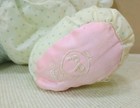 Vintage Fisher Price Stuffed Rattle Plush Baby Puffalump Mouse 1988 Nylon Toy