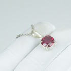 Red Ruby Necklace Unique Gift Necklace  925 Sterling Silver Pendant Gemstone 