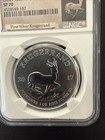 2017 South Africa 1 Oz Silver Krugerrand S1 Rand Ngc Sp 70  50th Anniversary