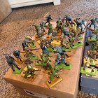 Vintage Britains Deetail Soldiers Lot 80  Figures  Vehicles  Motorcycle  Boats
