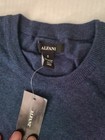Alfani Men s Blue Knit Pullover Sweater Crew Neck Long Sleeve Size S