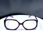 Vtg Adrienne Vittadini Av 5050 1567 66 Purple Square Eyeglasses Frames Only