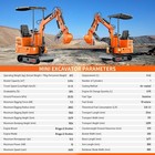 1 Ton Tracked Mini Excavator B s Engine Pilot Control attachments Free Shipping
