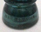 Vintage Hemingray No  42  Green Glass Insulator  Original Condition Made In Usa