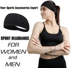 Men Women Sports Breathable Headband For Running Yoga Fitness Workout Sweatband