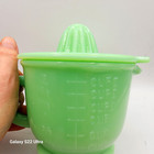 Reamer Jadeite 2 Cup Measuring Pitcher Jeannette Style With Reamer Top Gift