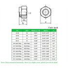 Nylon Insert Hex Lock Nuts Nylock Stainless Steel Locking Hex Nuts 2 -56 -5 8-18