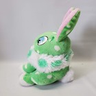 2005 Neopets Speckled Cybunny Green White Rabbit Bunny Plush 8 
