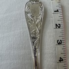 Silver Serving Spoon  Made In Italy 800 Ornate Handle 2 4oz