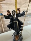 Santa Muerte Negra De Resina    Nueva  Casi 2 Pies De Alto  Preparada
