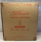 Sunbeam Royal Fleece Heated Electric Blanket  King 90  X 100   Claret Purple
