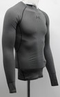 Under Armour Heatgear Long Sleeve Compression Shirt Carbon Heather New Sz Small