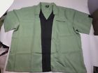 Vintage Mens Hilton Bowling Shirt Size 3xl Retro Style Button Up Olive Green