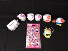 Hello Kitty Sanrio Lot 7 Mcdonalds Happy Meal Toys 2004 Series   Bubble Stickers
